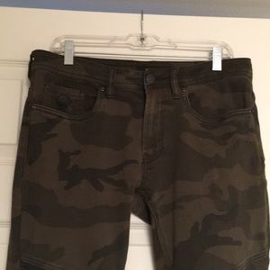 Camo motto jeans